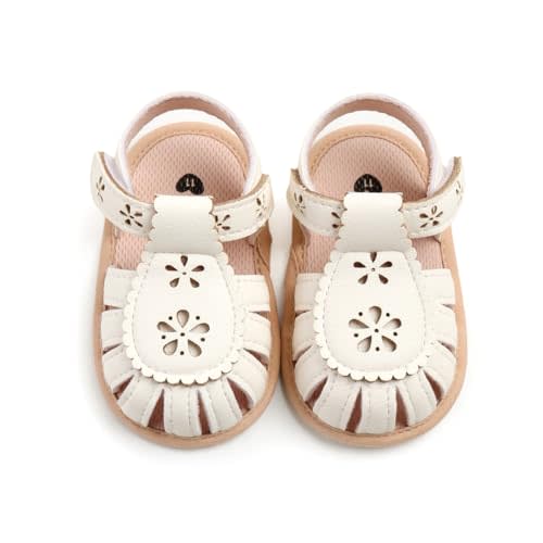 Ohwawadi Baby Boys Girls Sandals Soft Sole Summer Infant Wedding Dress Flat Shoes Beach Sandal Newborn Crib Shoes First Walkers