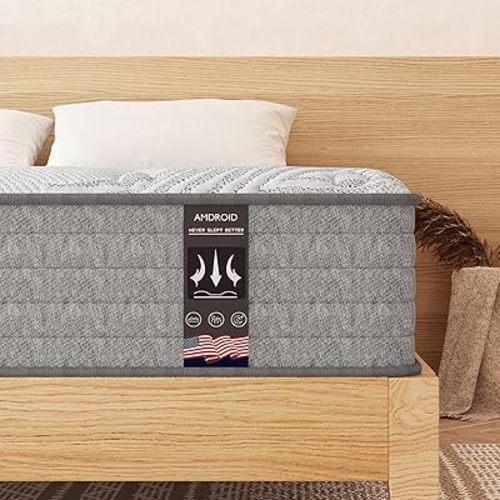 Twin XL Size Mattress 12 inch Memory Foam Hybrid Twin XL Mattress in a Box Medium Firm/Fireproof Grade III Anti Pilling/Extra Lumbar Support/Pressure Relief/Certi PUR-US