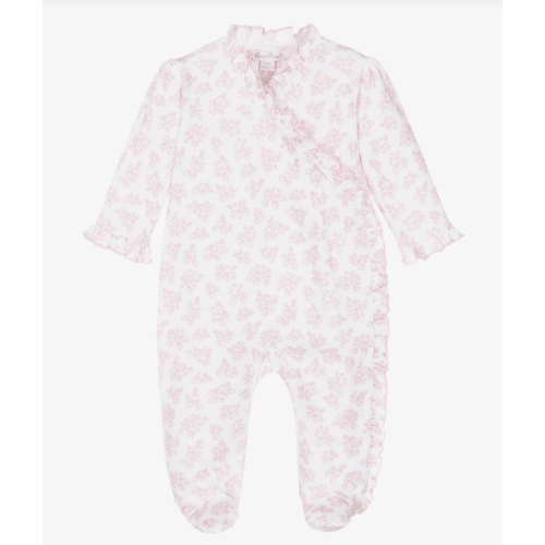 Kissy Kissy - Girls White & Pink Simply Strawberries Print Pima Cotton Babygrow | Childrensalon
