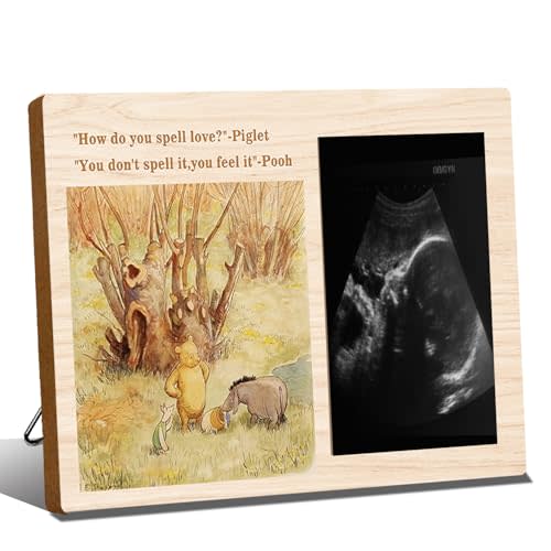 ZsaTuiy Gifts for Mommy to Be - Winnie the Pooh Gifts for Women, Best Friend Picture Frame with Pooh Bear Quote