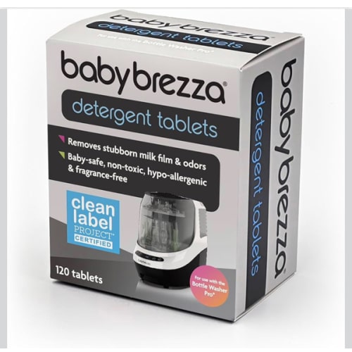 Baby Brezza Universal Detergent Soap Tablets for Baby Brezza Bottle Washer Pro and All Brands of Bottle Washers, 120 Tablets