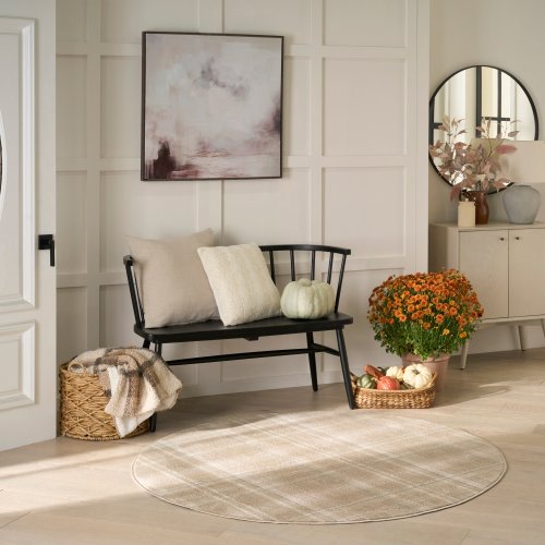 Nourison Grafix Plaid Farmhouse Area Rug