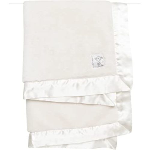 Little Giraffe Posh Mink Baby Blanket - Double-Sided Ultra Soft Plush Fabric, for New Moms, Newborn Must-Have for Girls & Boys, Cozy & Cuddly Comfort Blanket, 29" x 35", Cream