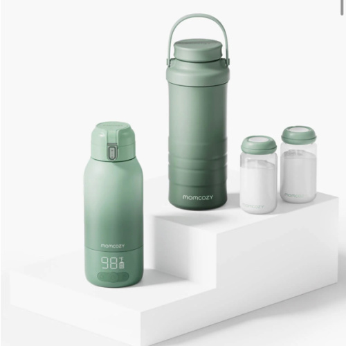 On-the-Go Bundle: Portable Baby Bottle Warmer + 22oz Baby Bottle Coole – Momcozy