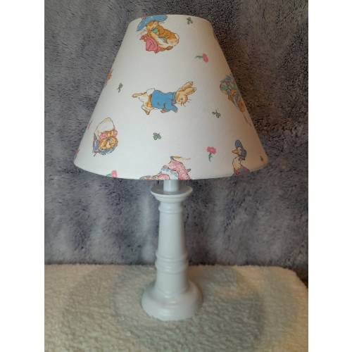 Vintage Beatrix Potter nursery/accent lamp, Peter Rabbit vintage baby lamp, Bunny baby/nursery accent lamp, Beatrix Potter nursery