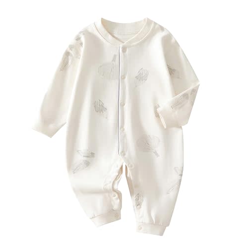 Organic Cotton 3-24M Baby Sleepers Pajamas | Ultra Soft, Easy Diaper Changes, Breathable, No Shrinking Fading or Pilling Wash After Wash, Footless, Gender Neutral