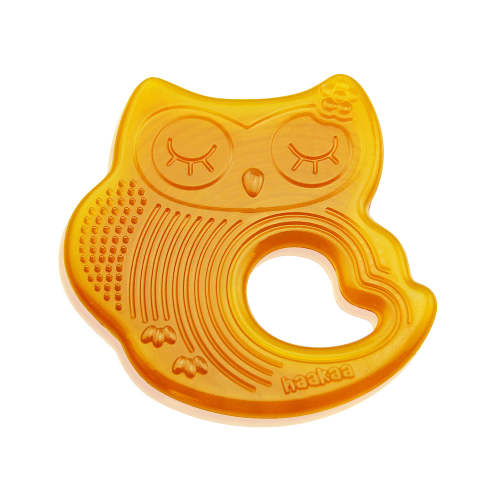 Haakaa Sleeping Owl Natural Rubber Teether