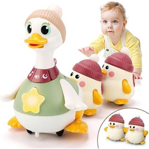 KaeKid Baby Toys 6-12 Months Musical Dancing Duck Toy Set with Music & Lights, Tummy Time Toys, Crawling and Interaction Modes, 1 Year Old Girl Boy Baby Christmas Birthday Gifts : Amazon.com.au: Toys & Games