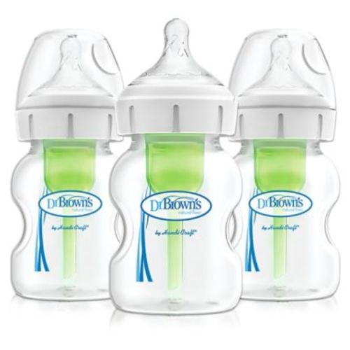 Dr. Brown's® Options+™ 3-Pack 5 oz. Wide-Neck Baby Bottles - CLEAR - 3 PACK