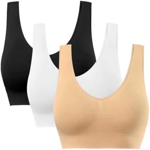 BESTENA Comfort Bra, Seamless Removable Pads Sleep Bras, Yoga Bra, Sports Bras for Women