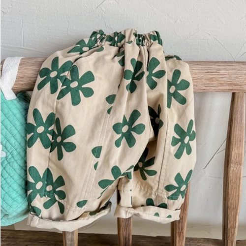 Baby Toddler Floral Casual Harlequin Pants