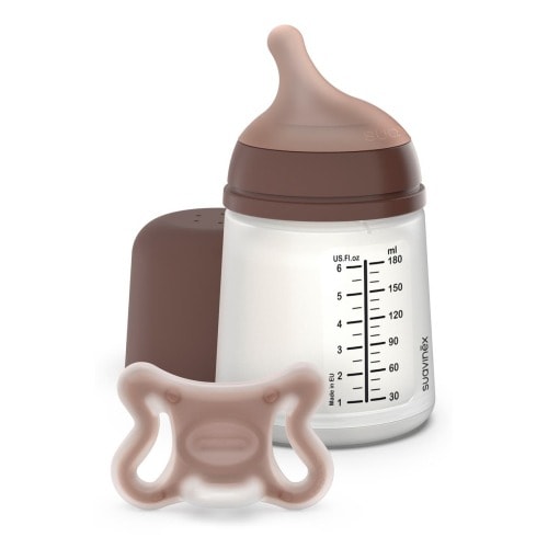 Suavinex Zerø.Zerø™ Small Anti-Colic Adaptable Flow Newborn Bottle & Pacifier Starter Set