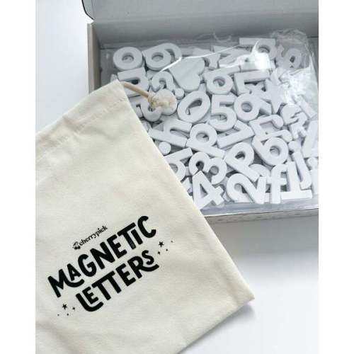 Magnetic Letters, White - Cherrypick | Maisonette