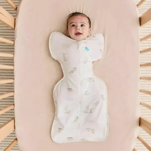 Swaddle Up™ 1.0 TOG Cotton White Cloud Bunnies