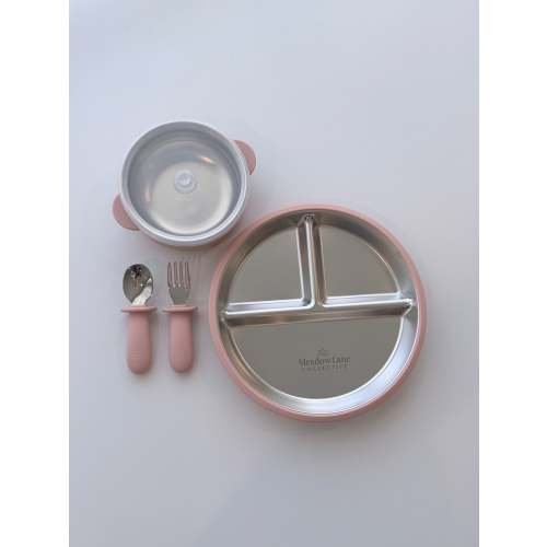 Stainless Steel Suction Set - Plate | Bowl | Cutlery