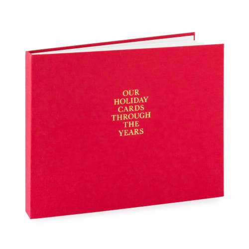 Red Holiday Card Book