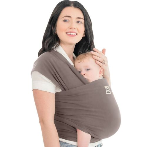 KeaBabies Original Baby Wraps Carrier, Baby Sling Carrier, Stretchy Infant Carrier for Newborn, Toddler (Copper Gray)