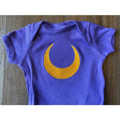 Moon Kitty Minimalist Baby Bodysuit