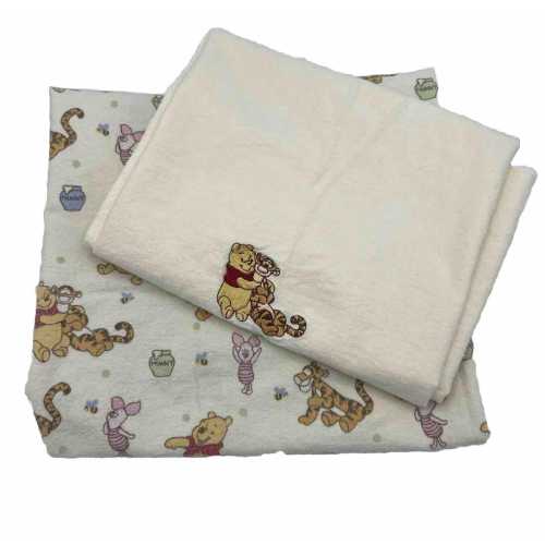 2 Winnie the Pooh Receiving Baby Blankets 90s Yellow Soft Fleece Tigger Honey **