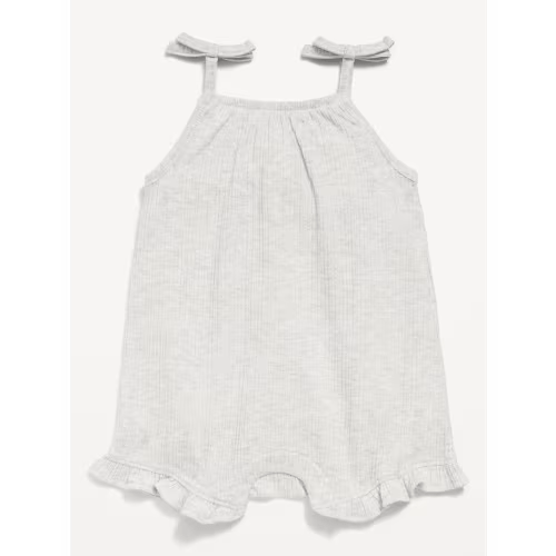 Sleeveless Tie-Strap One-Piece Romper for Baby
