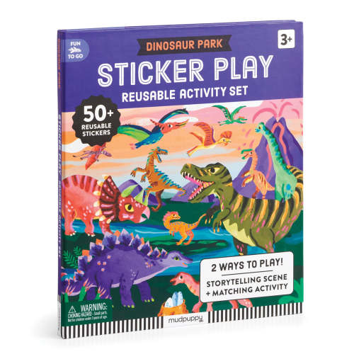 Dinosaur Park Sticker Play Reusable Activity Set – Mudpuppy