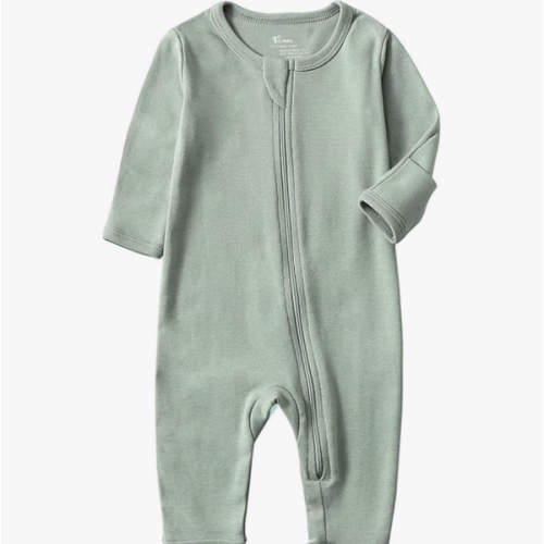O2 BABY Baby Boys Girls Organic Cotton Zip-Front Sleeper Pajamas, Footed Sleep 'n Play