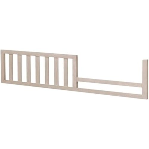 Toddler Bed Safety Guard Rail for Sorelle Convertible Cribs - Solid Wood Rail for Convertible Crib to Toddler Bed Conversion - Safety Bed Rail for Children (Model #136, Brushed Ivory)