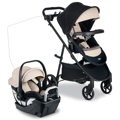 Britax Willow Brook S+ Travel System With Alpine Base — Sand Onyx