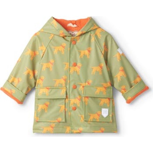 Kids' Camping Puppies Rain Jacket, 12-18M