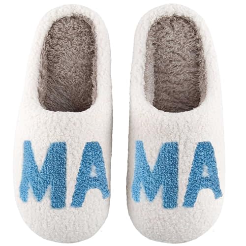 Comfy House Slippers For Women Men, Ladies Fuzzy Bedroom Slippers,indoor Outdoor Memory Foam Shoes