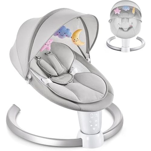 HARPPA Weddell Baby Swings for Infants with Canopy and Mosquito Net, Gary