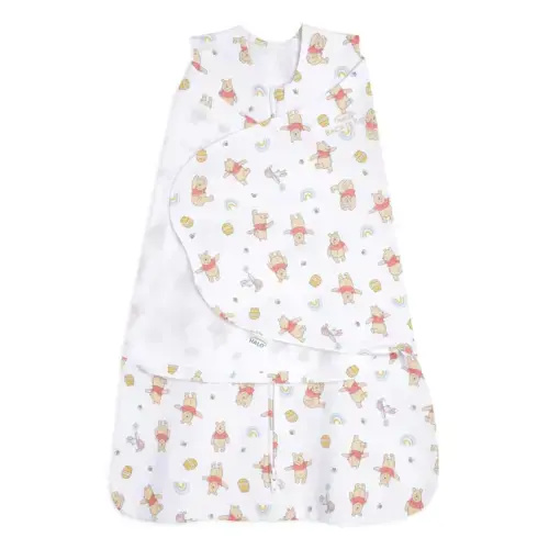 100% Cotton Baby Swaddle Winnie the Pooh Rainbows | Newborn | HALO US