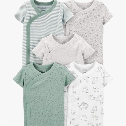 Simple Joys by Carter's Unisex Baby 5-pack Side Snap Short-sleeve Bodysuit