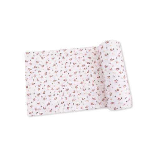 Angel Dear - Organic Cotton Muslin Swaddle Blanket - Petite Pointe Fleur