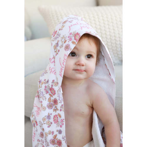 Personalized Hooded Towel | Secret Garden
