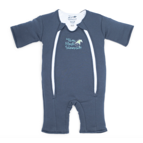 Small Navy Blue Baby Merlin’s Magic Sleepsuit – Premium 100% Cotton Baby Sleepwear