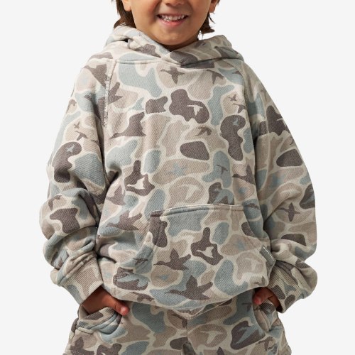 Youth Vintage Washed Hoodie - Mallard Mayhem Camo – BURLEBO