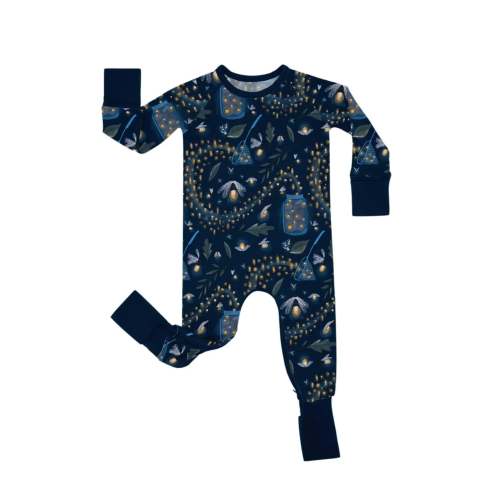 Catching Fireflies Bamboo Crescent Zippered Romper – Zumbamboo