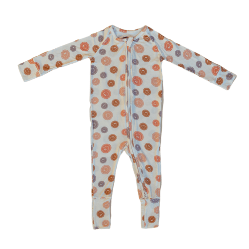 Smiles Bamboo Zip Romper - 0-3 Months