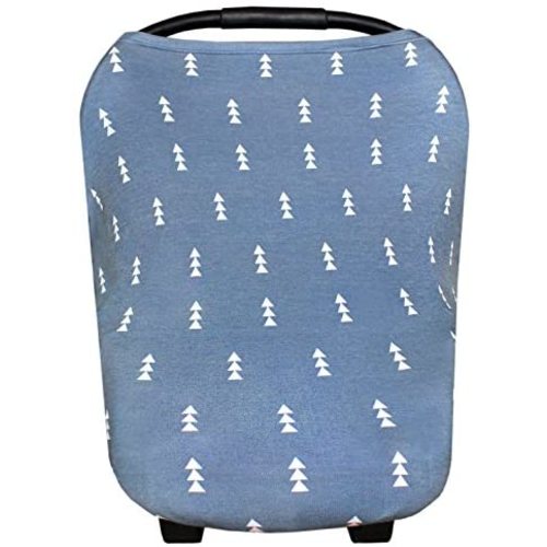 Baby Car Seat Cover Canopy and Nursing Cover Multi-Use Stretchy 5 in 1 Gift"North" by Copper Pearl