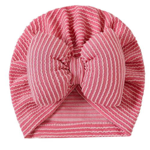 Xfvqtps Baby Girls Hairband Bow Solid Color Breathable Turban Headwrap for Infant Toddler