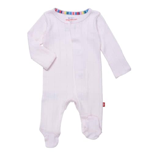 Magnetic Me 100% Organic Cotton Magnetic Baby Footie Pajamas | Super Soft Cotton Fabric | Available in PRE - 24M