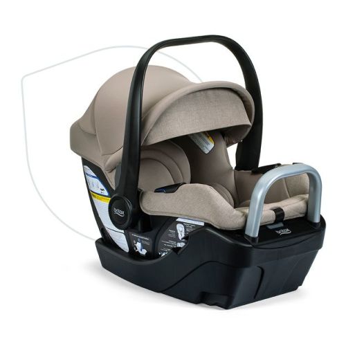 Britax Willow S Rear Facing Infant Car Seat, Alpine Base with ClickTight - Teak