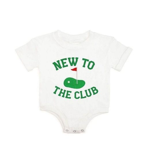 Sweet Wink Baby Boys Short Sleeve New To The Club Romper