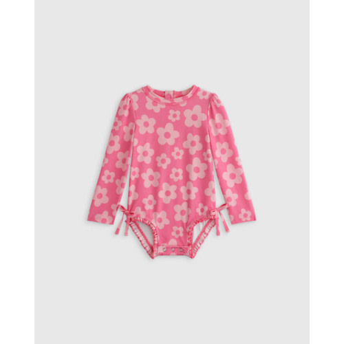 Long Sleeve Tie One-Piece Swimsuit