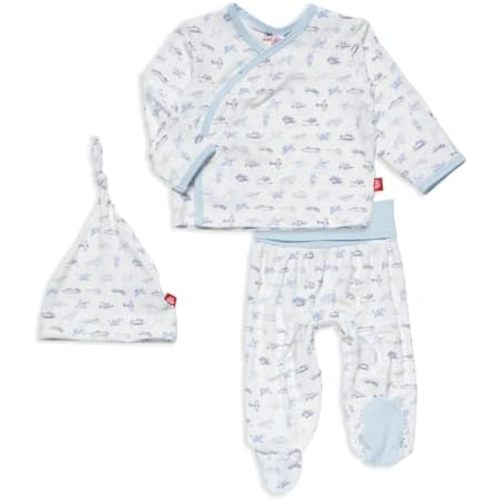 Magnetic Me Modal Newborn Take Home Kimono Set | Silky Soft Modal Fabric