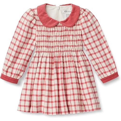 Amazon Essentials x Sofia Grainge Unisex Kids' Long Sleeve Flannel Dress
