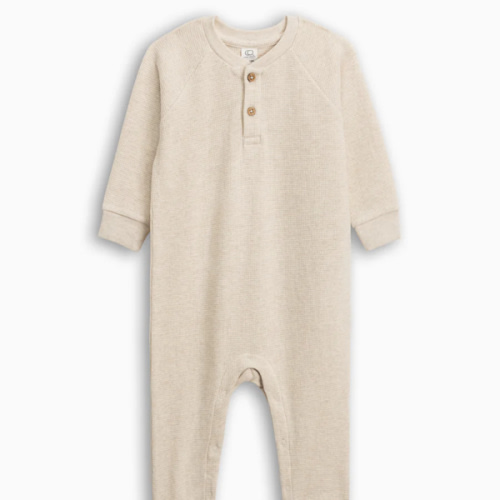 Crosby Waffle Knit Henley Romper