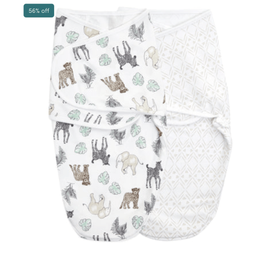 essentials swaddle wrap quick change 2 pack