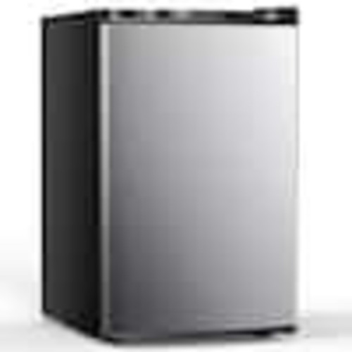 COWSAR 20 in. W 3.0 cu. ft. Manual Defrost Garage Ready Mini Upright Freezer in Stainless Silver KKFR5889-S